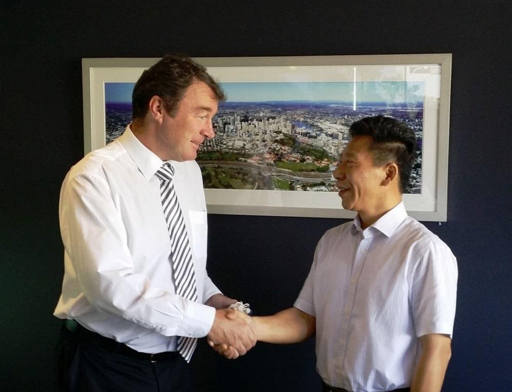 Southern Downs Regional Council CEO David Keenan meeting with Minister for Jiangxi Province Water Resource Department Xiaoyun Luo to discuss trade, international relations and investment opportunities.